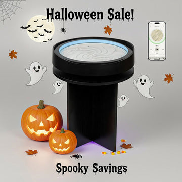 π!Halloween Sale!π Lemofuta Smart Zen Garden Table Set β App-Controlled Sand Drawing & Meditation Side Table