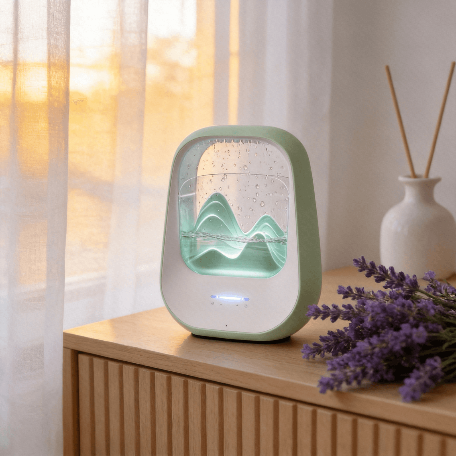 Lemofuta Aquadrop White Noise Machine with Rain Sounds - Sleep Aid Bluetooth Speaker