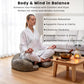 Lemofuta Ergonomic Meditation Cushion with Footrest