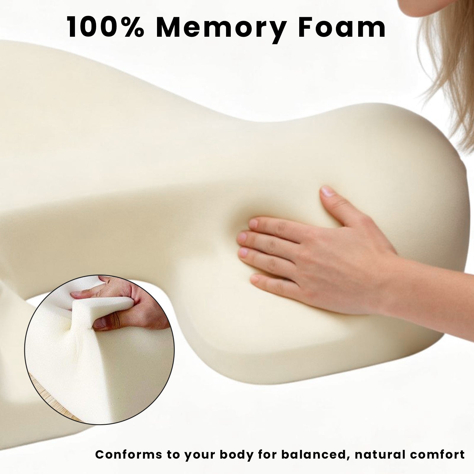 Lemofuta Ergonomic Meditation Cushion with Footrest