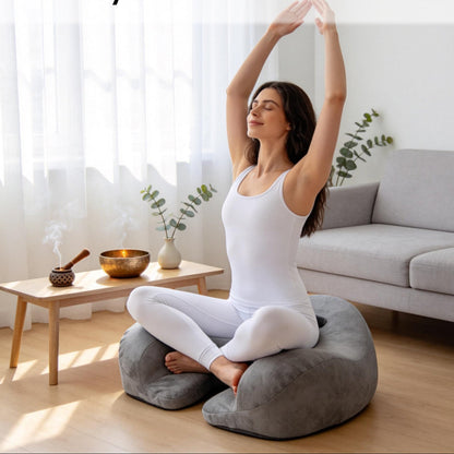 Lemofuta Ergonomic Meditation Cushion with Footrest