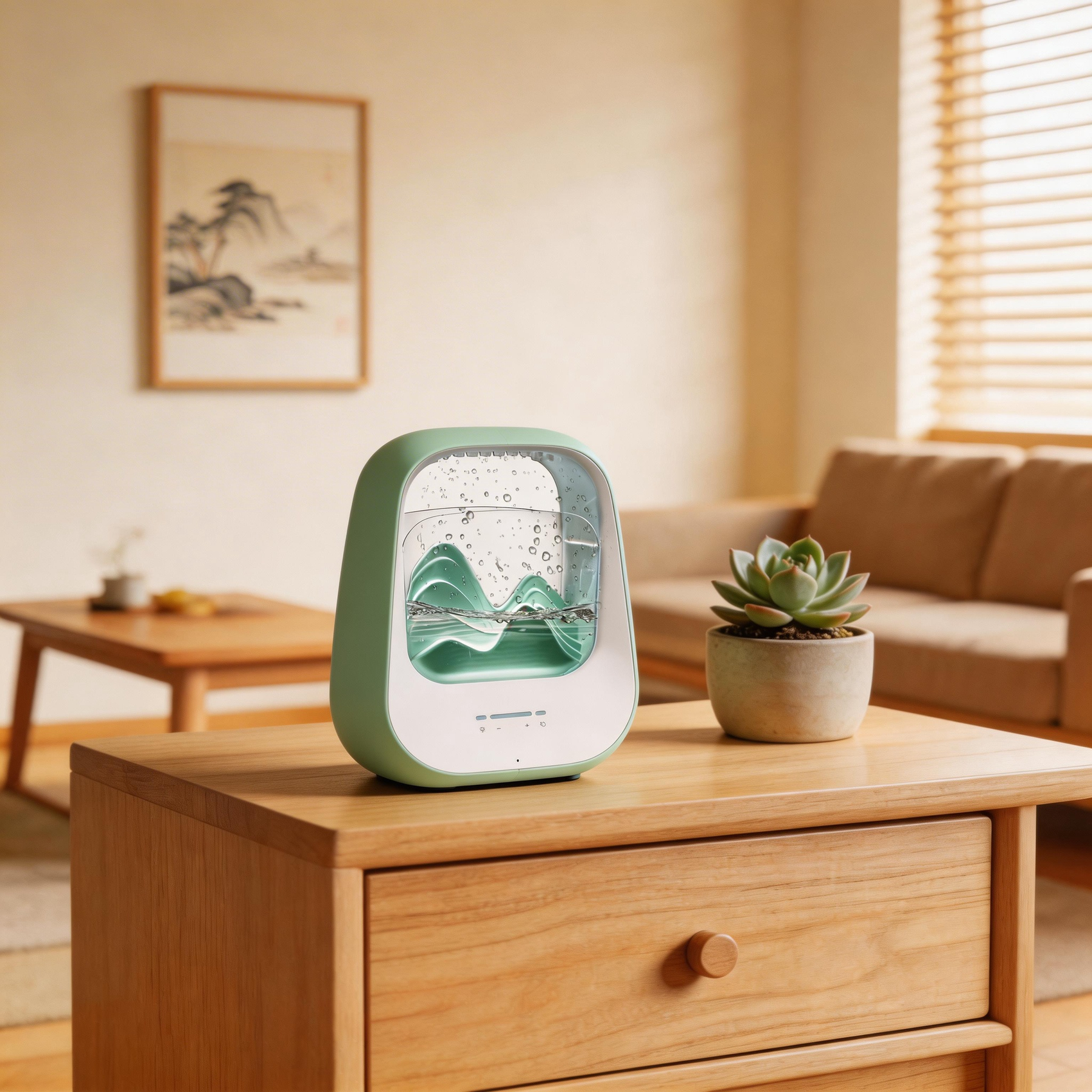 Lemofuta Aquadrop White Noise Machine with Rain Sounds - Sleep Aid Bluetooth Speaker