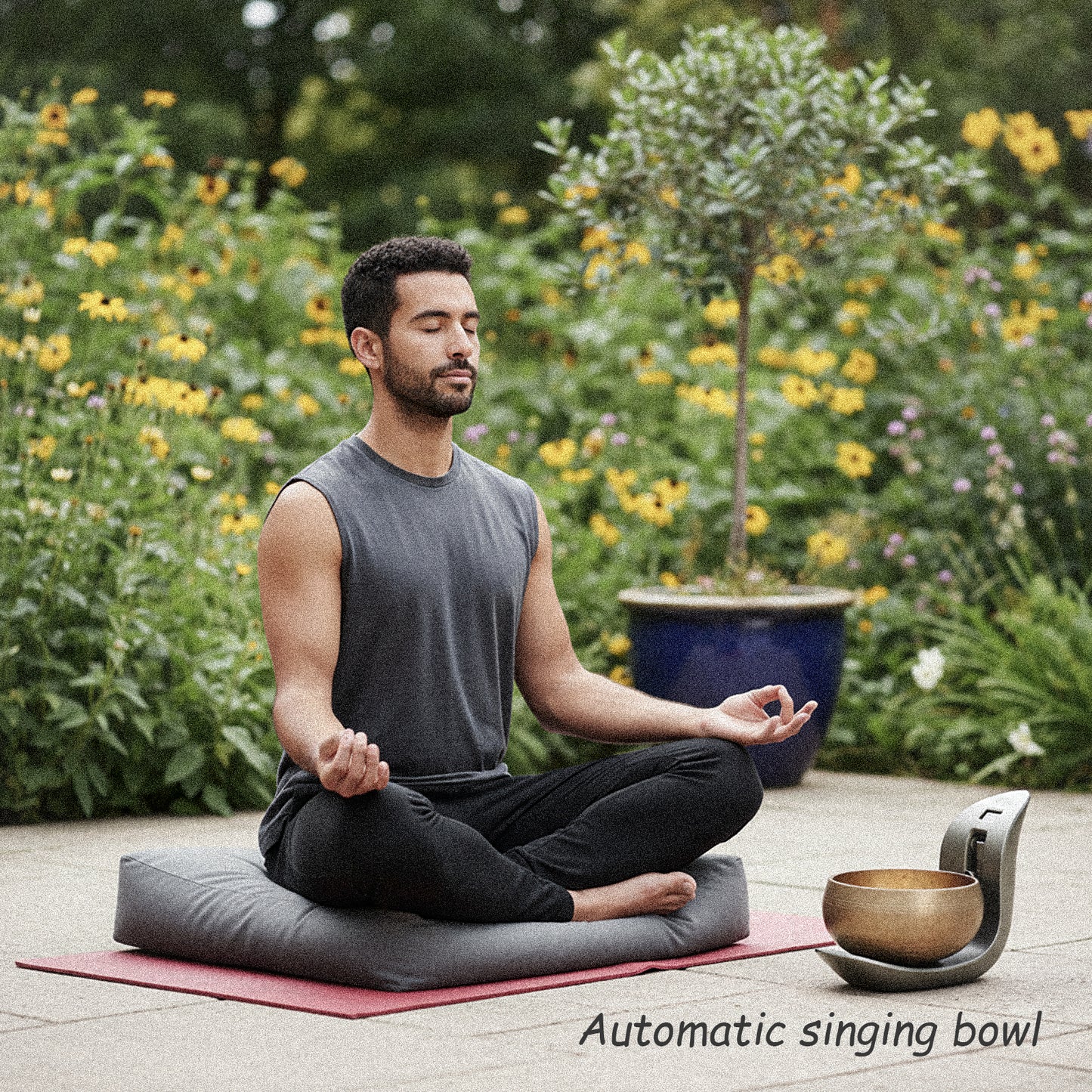 Lemofuta Automatic Singing Bowl Smart Tibetan Meditation Instrument