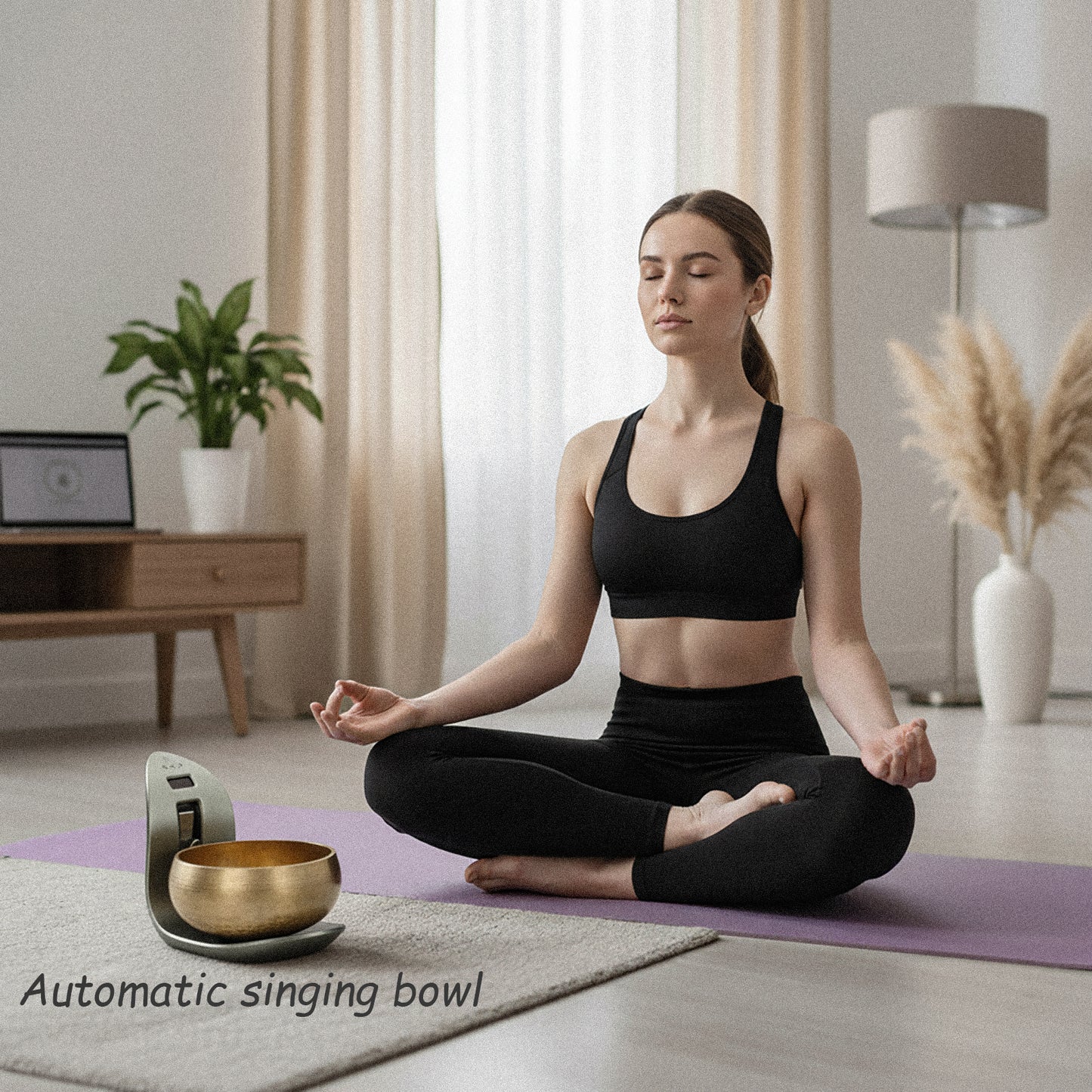 Lemofuta Automatic Singing Bowl Smart Tibetan Meditation Instrument