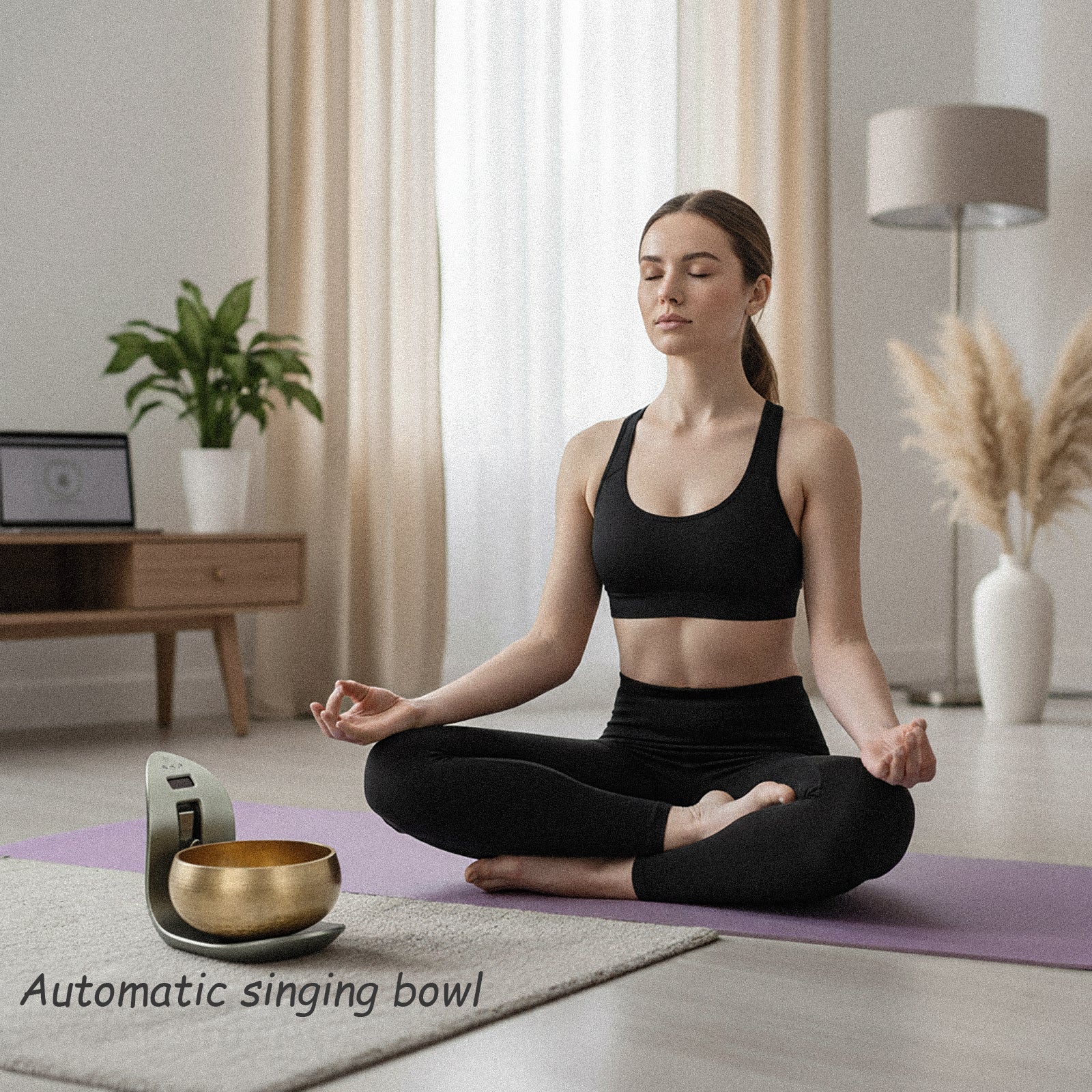 Lemofuta Automatic Singing Bowl Smart Tibetan Meditation Instrument