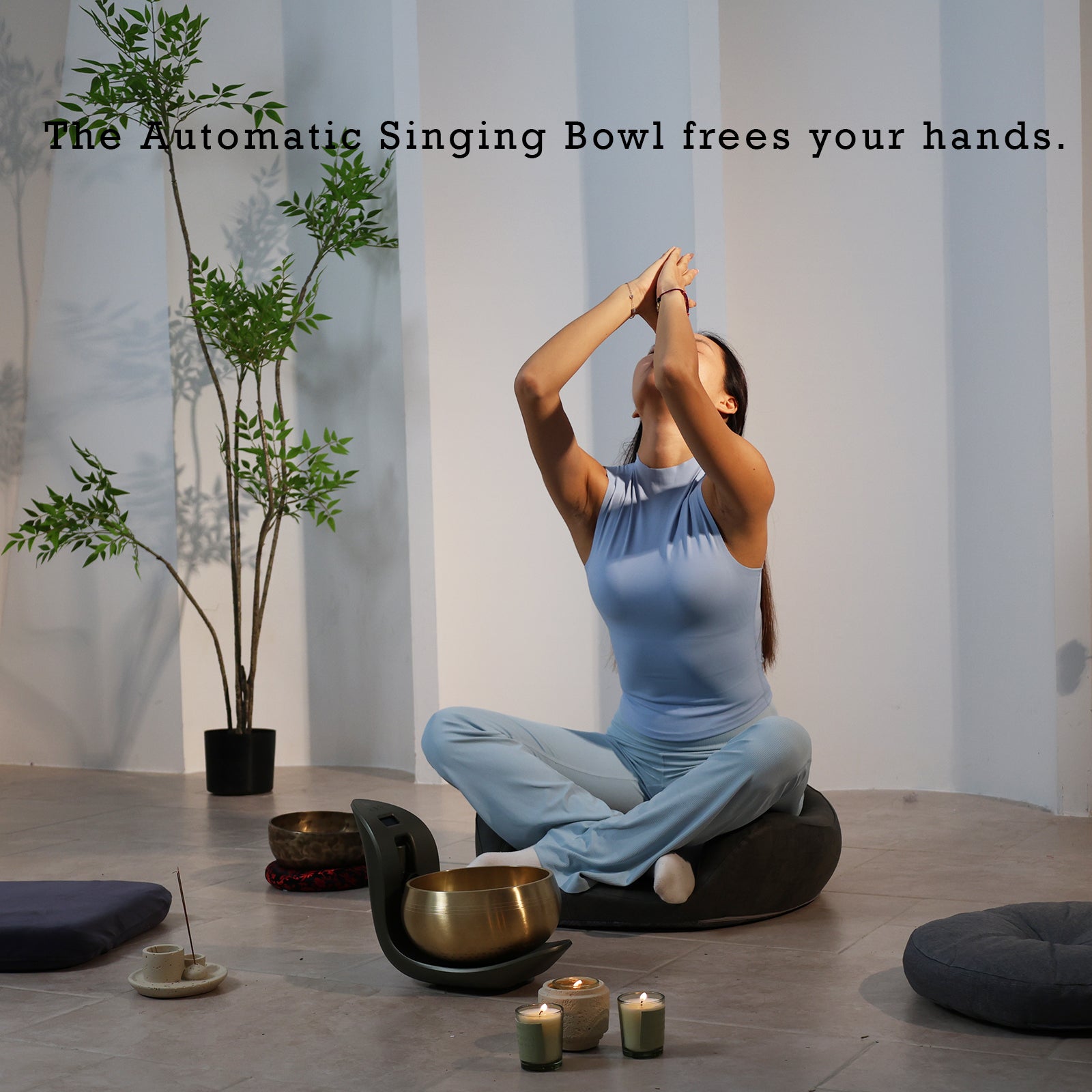 Lemofuta Automatic Singing Bowl Smart Tibetan Meditation Instrument