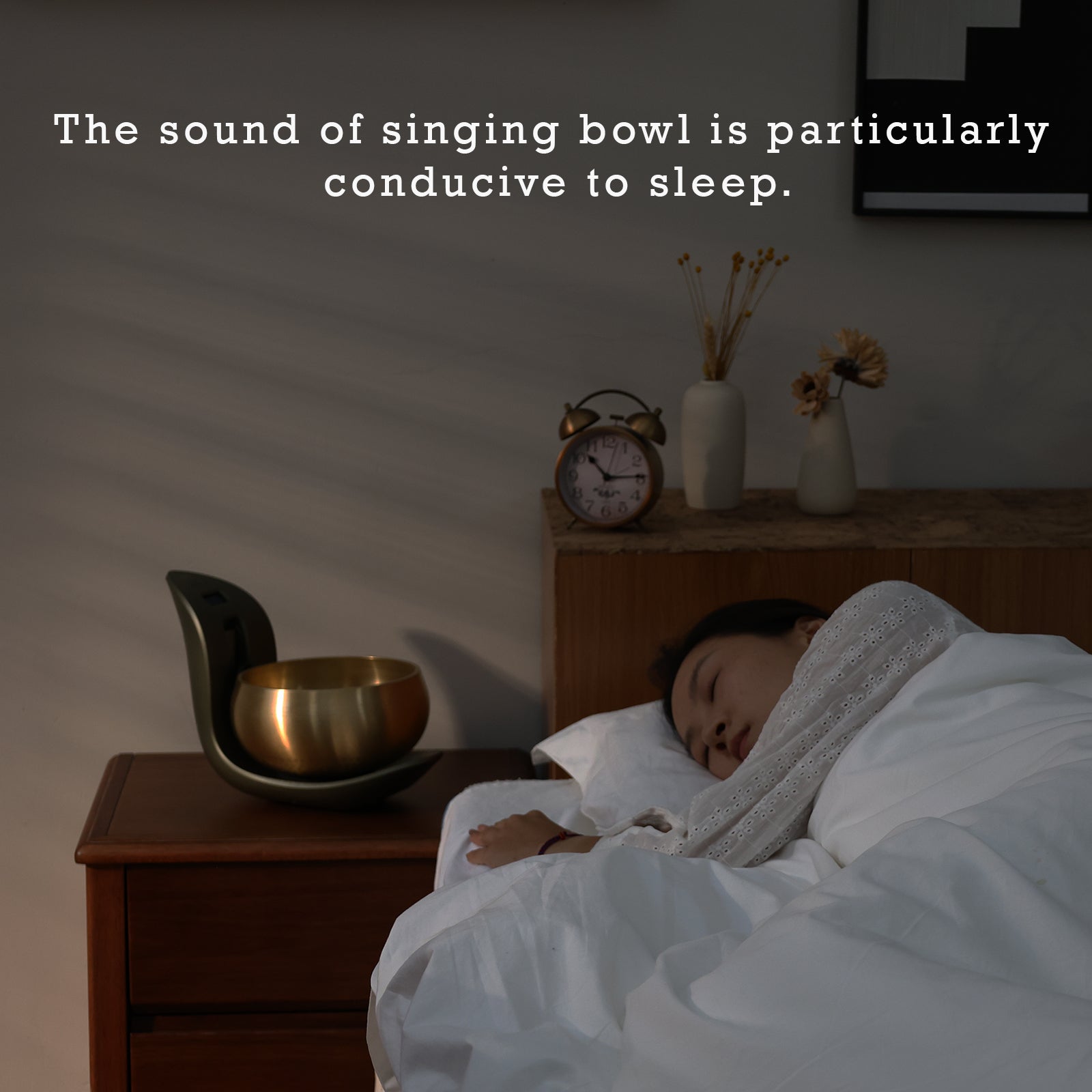 Lemofuta Automatic Singing Bowl Smart Tibetan Meditation Instrument