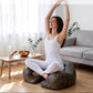 Lemofuta Ergonomic Meditation Cushion with Footrest