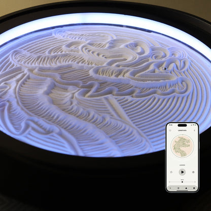 20" Lemofuta Smart Zen Garden App-Controlled Sand Art for Meditation