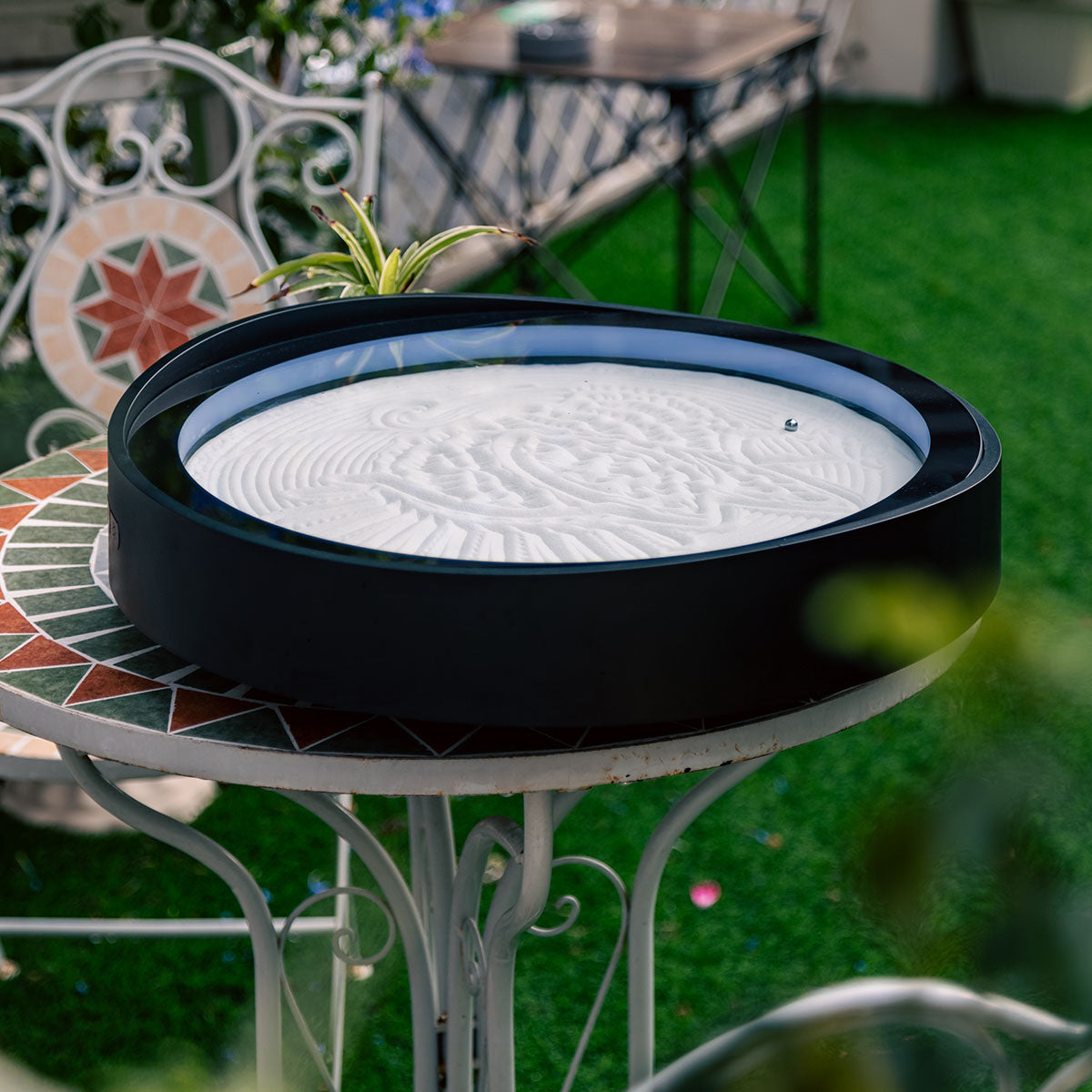 Lemofuta Roji - 20'' Smart Zen Garden, App-Controlled Kinetic Sand Art for Meditation, Relaxation & Mindful Living
