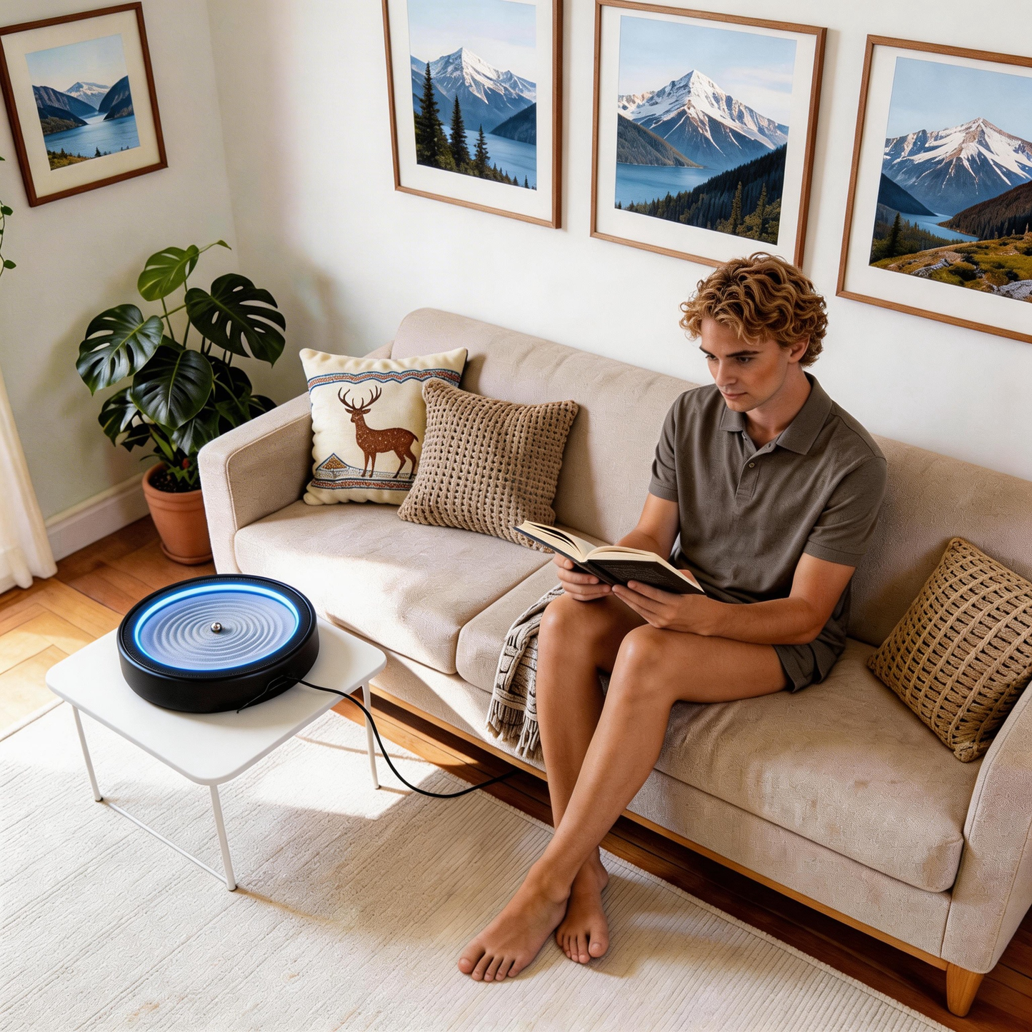 Lemofuta Smart Zen Garden App-Controlled Sand Art for Meditation