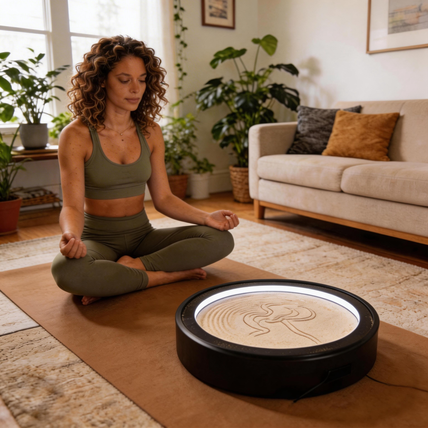 Lemofuta Smart Zen Garden App-Controlled Sand Art for Meditation