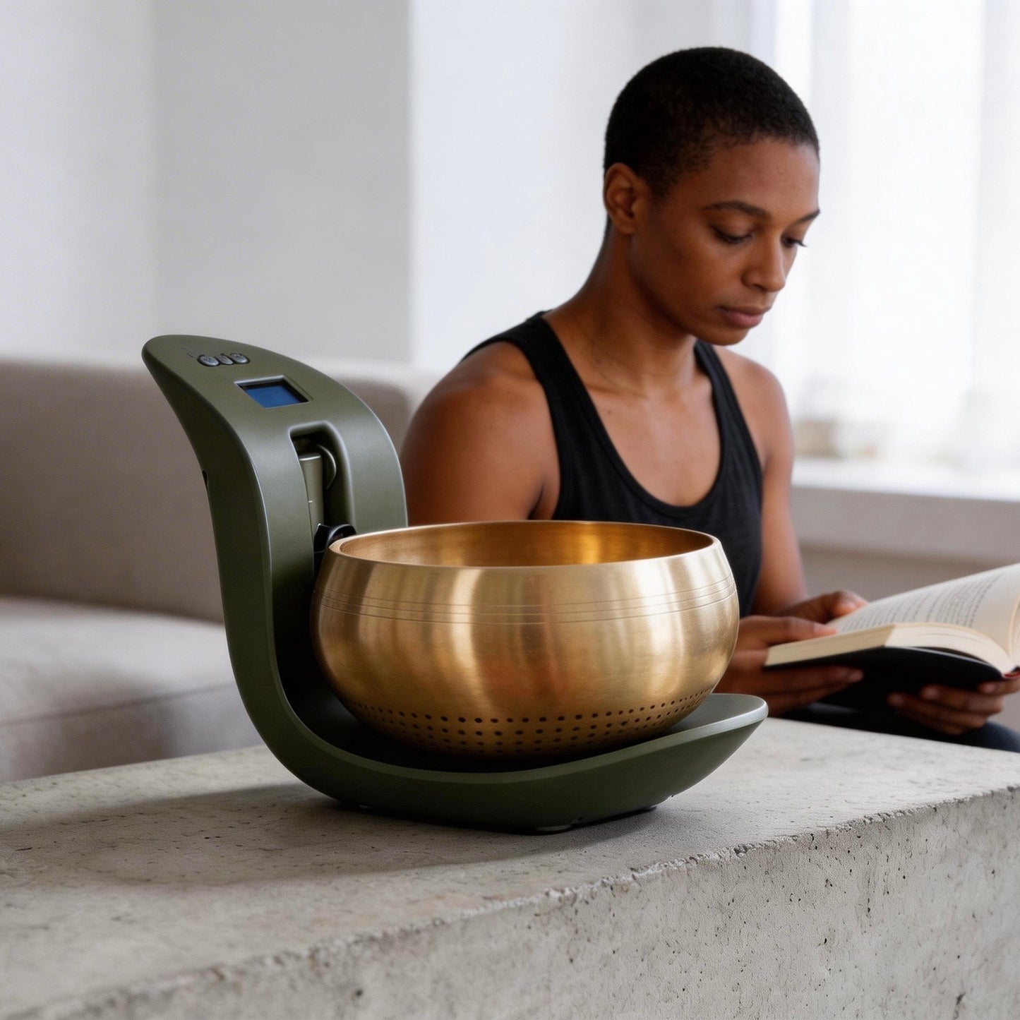 Lemofuta Automatic Singing Bowl Smart Tibetan Meditation Instrument